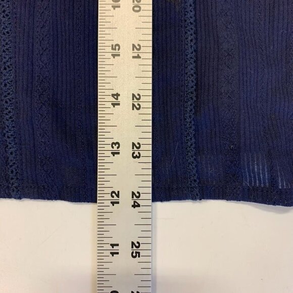 Modcloth High-Neck Long Sleeve 100% Cotton Blouse Lace Embroidered Top Size S - Picture 10 of 10